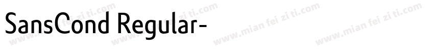 SansCond Regular字体转换